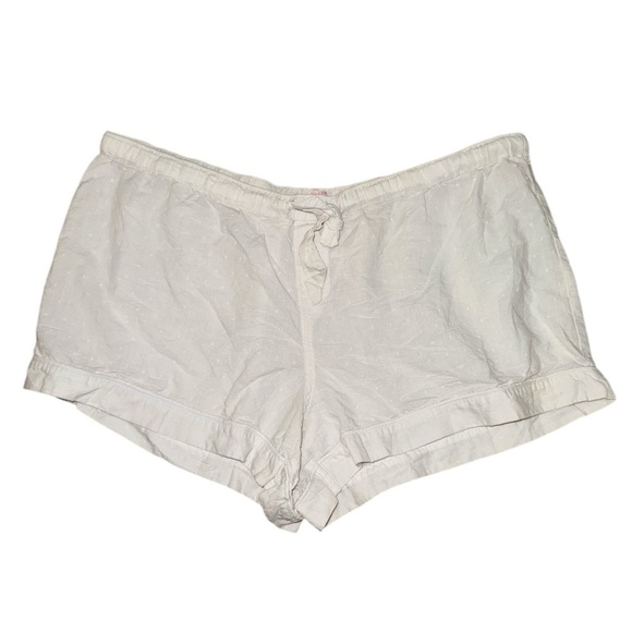Victoria’s Secret white polka dot pajama shorts women’s size large - Picture 1 of 7